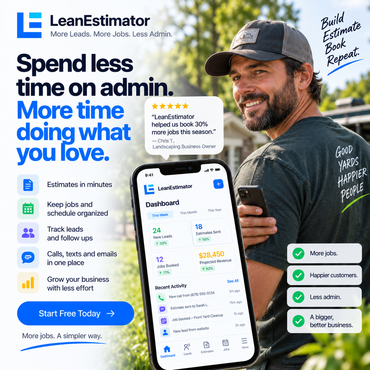 Spend less time on admin