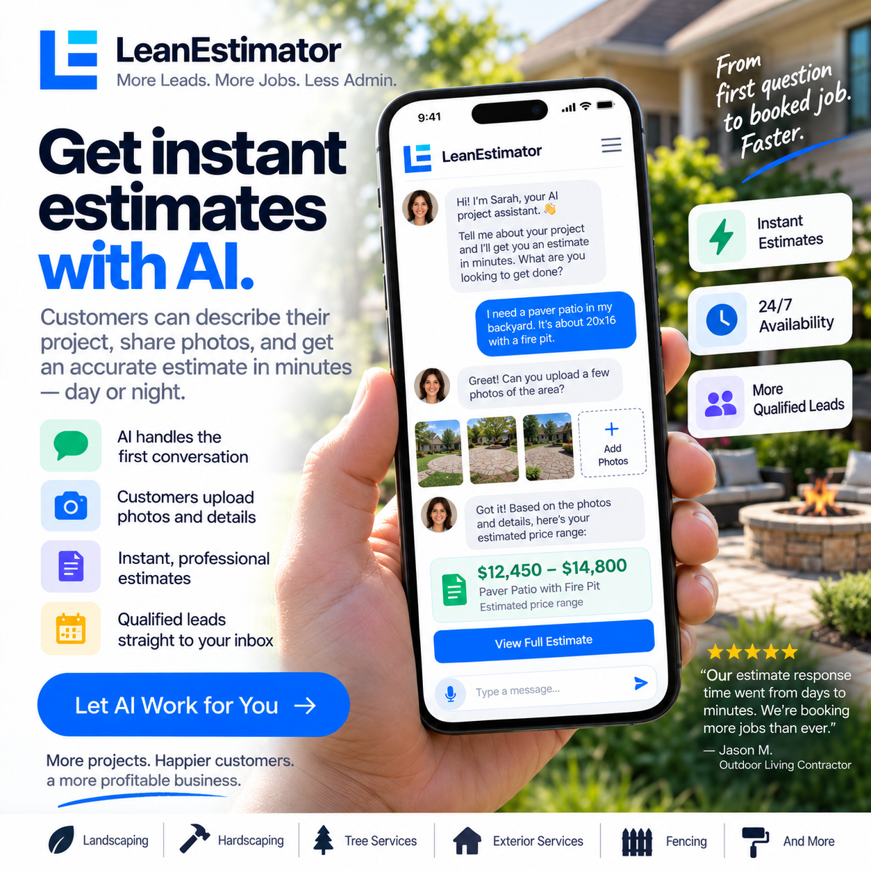 Instant estimates with AI