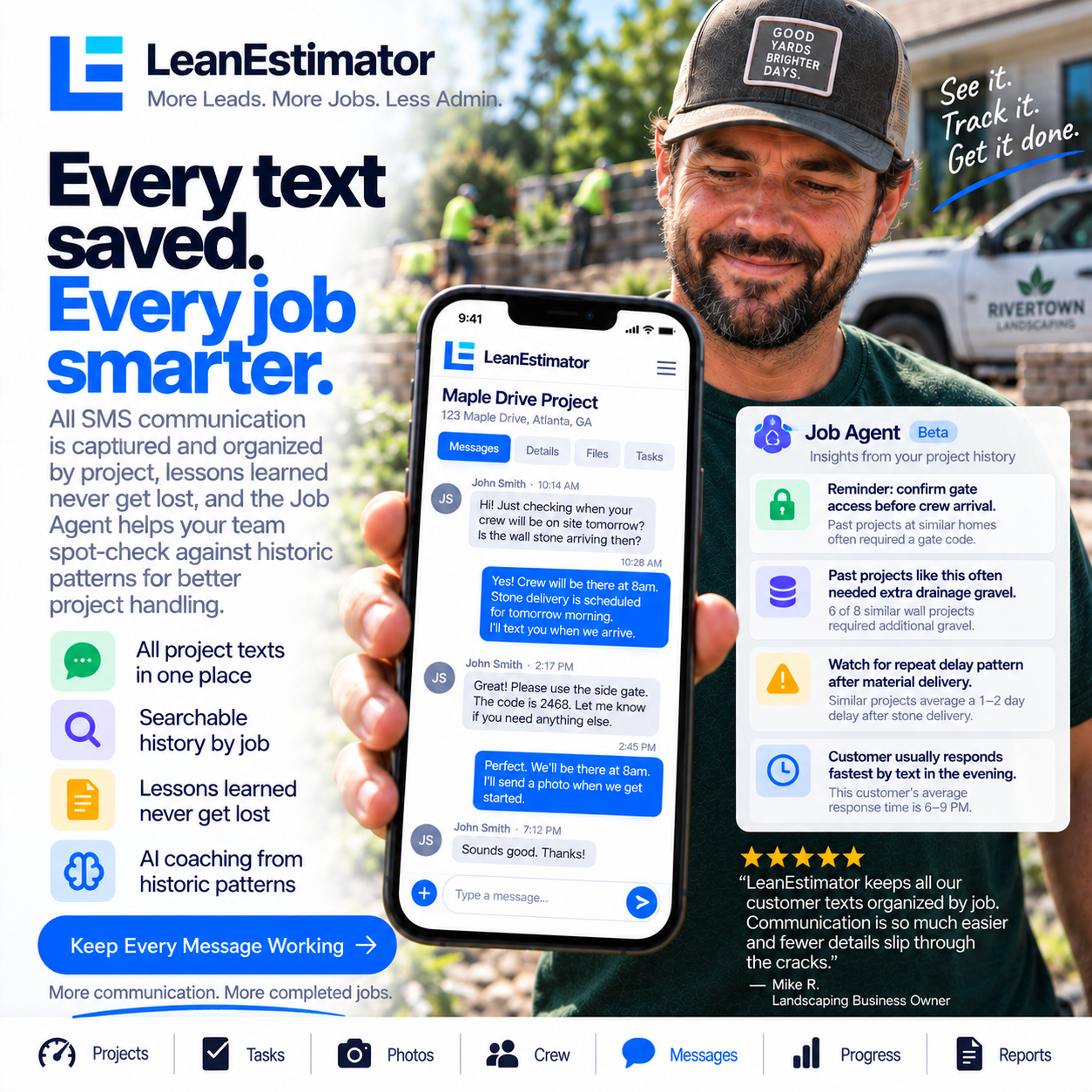 Every text saved