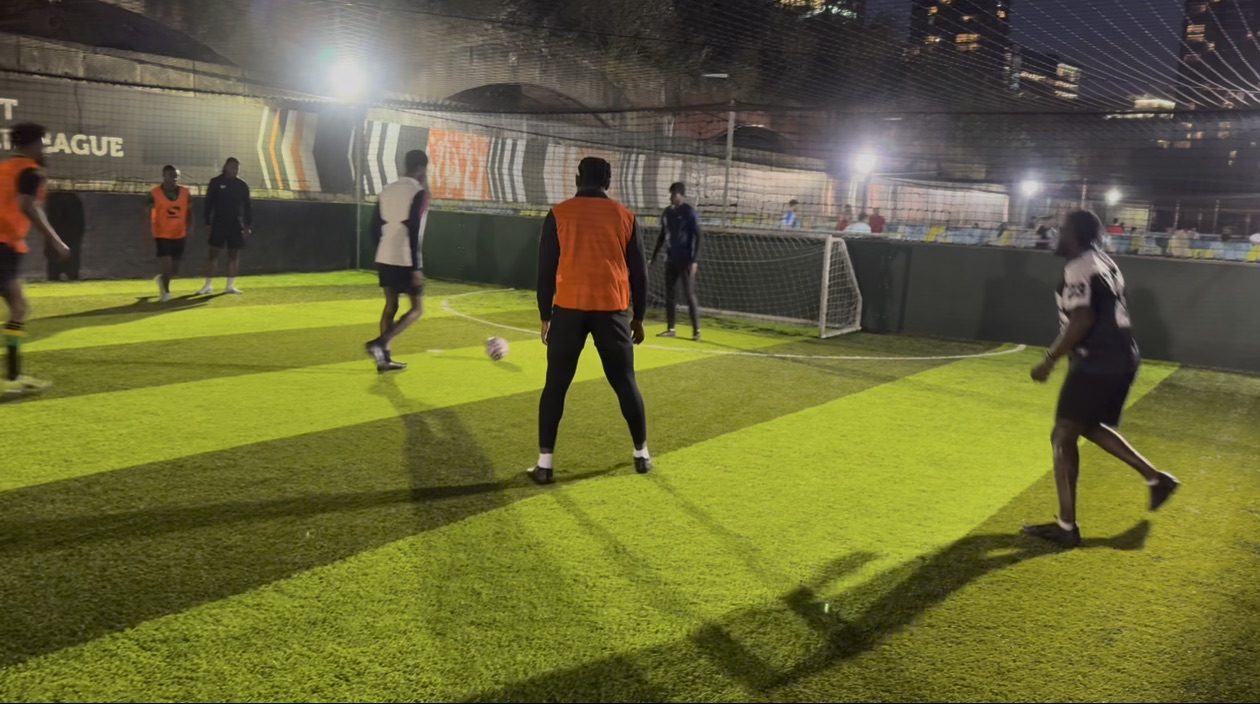 Evening football session — youth engagement