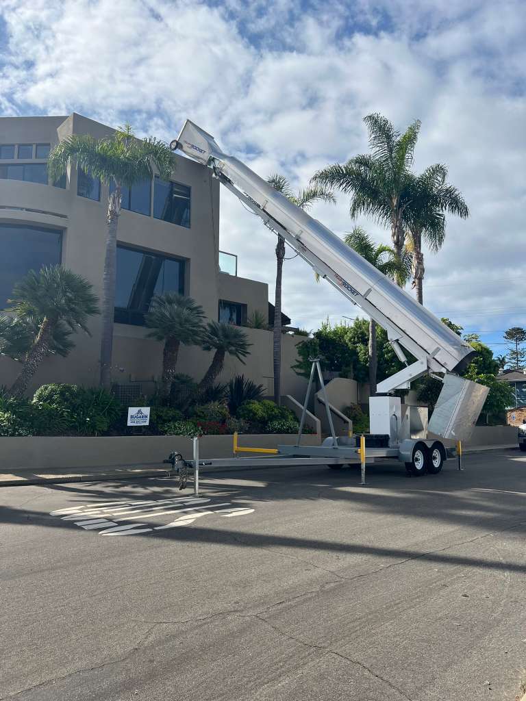 Trash Rocket TR5000 on luxury building