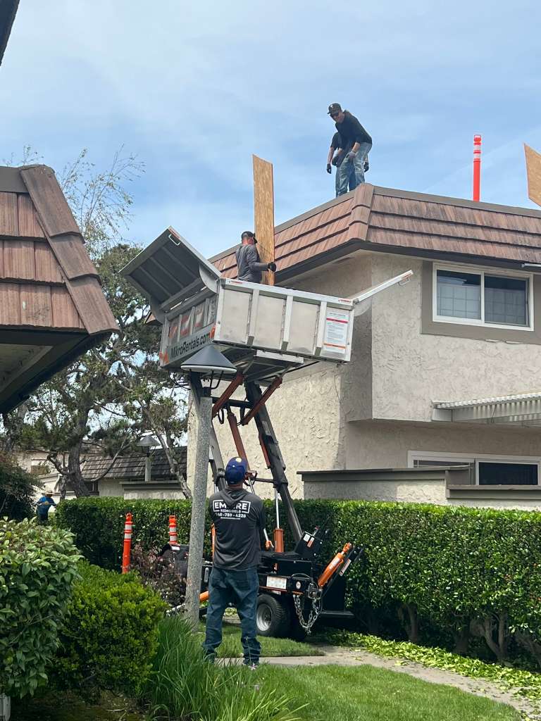 Equipter at HOA roofing project