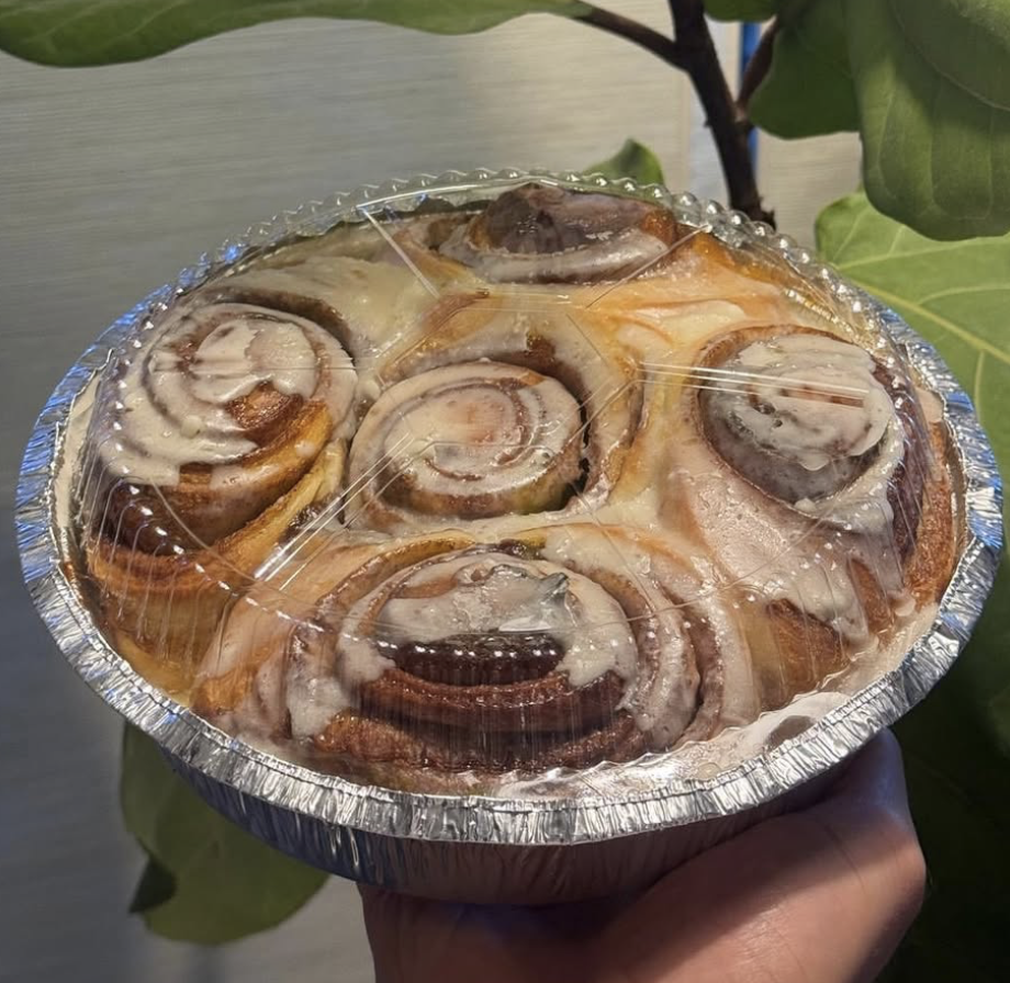 Glazed cinnamon rolls