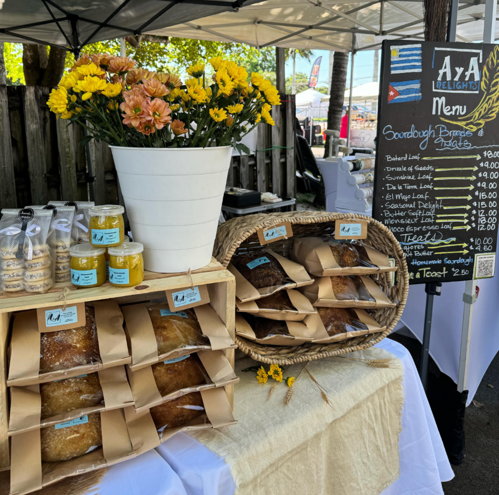 AyA Delights market stall setup