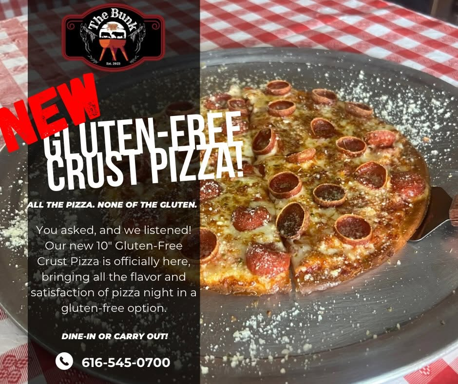 New Gluten-Free Crust Pizza