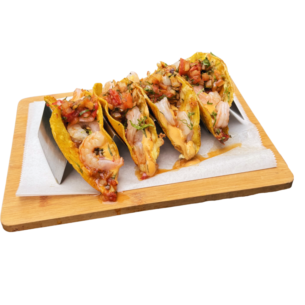4 Tacos de Camarón