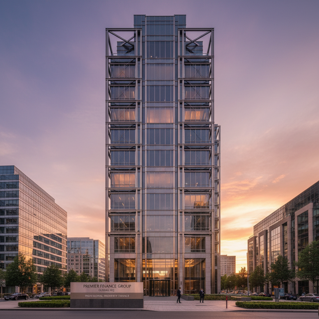 Modern commercial office building exterior
