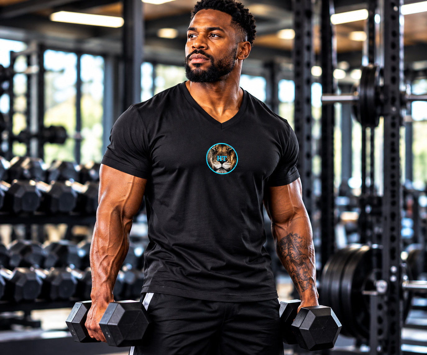 Healthy Temple V-Neck T-Shirt