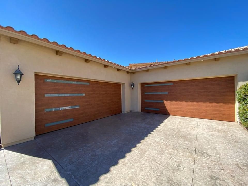 Modern Flush Glass - modern_flush_glass style garage door