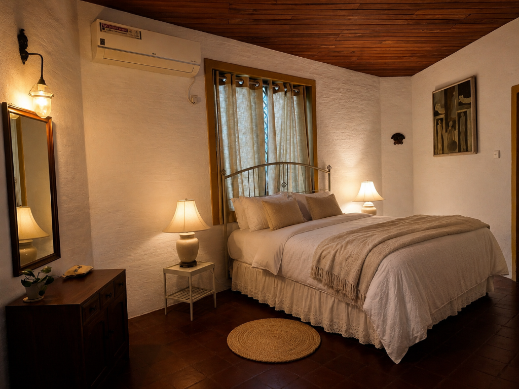 Gallery lounge with framed photographs