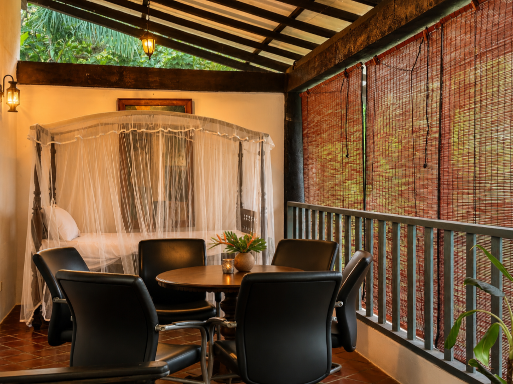 Second bedroom with terracotta tiles