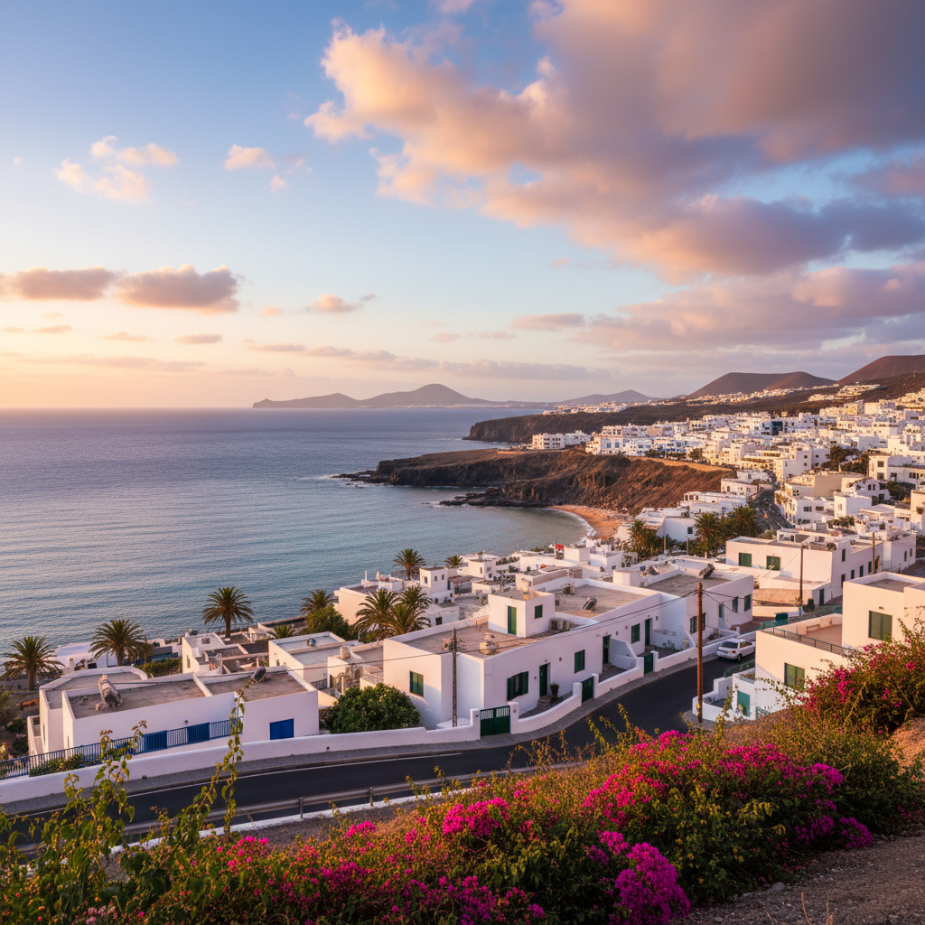 Scenic view of Tias, Spain with vibrant landscapes and blue skies.