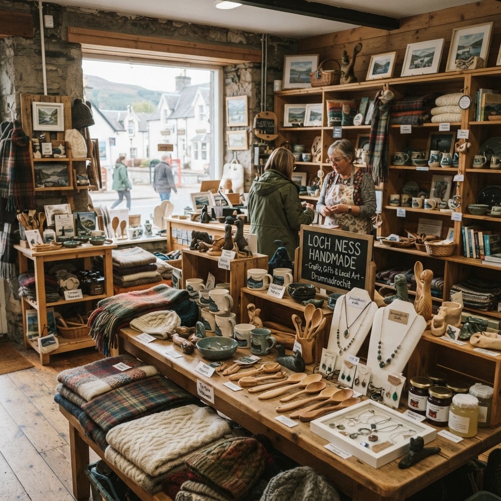 Local crafts and artisanal products from shops in Drumnadrochit