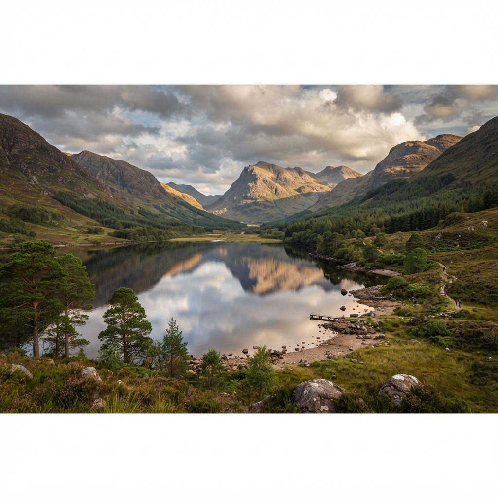 Stunning view of Glen Affric