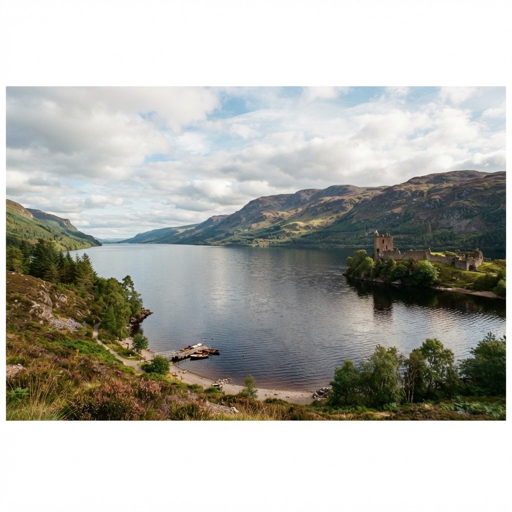 A picturesque view over Loch Ness