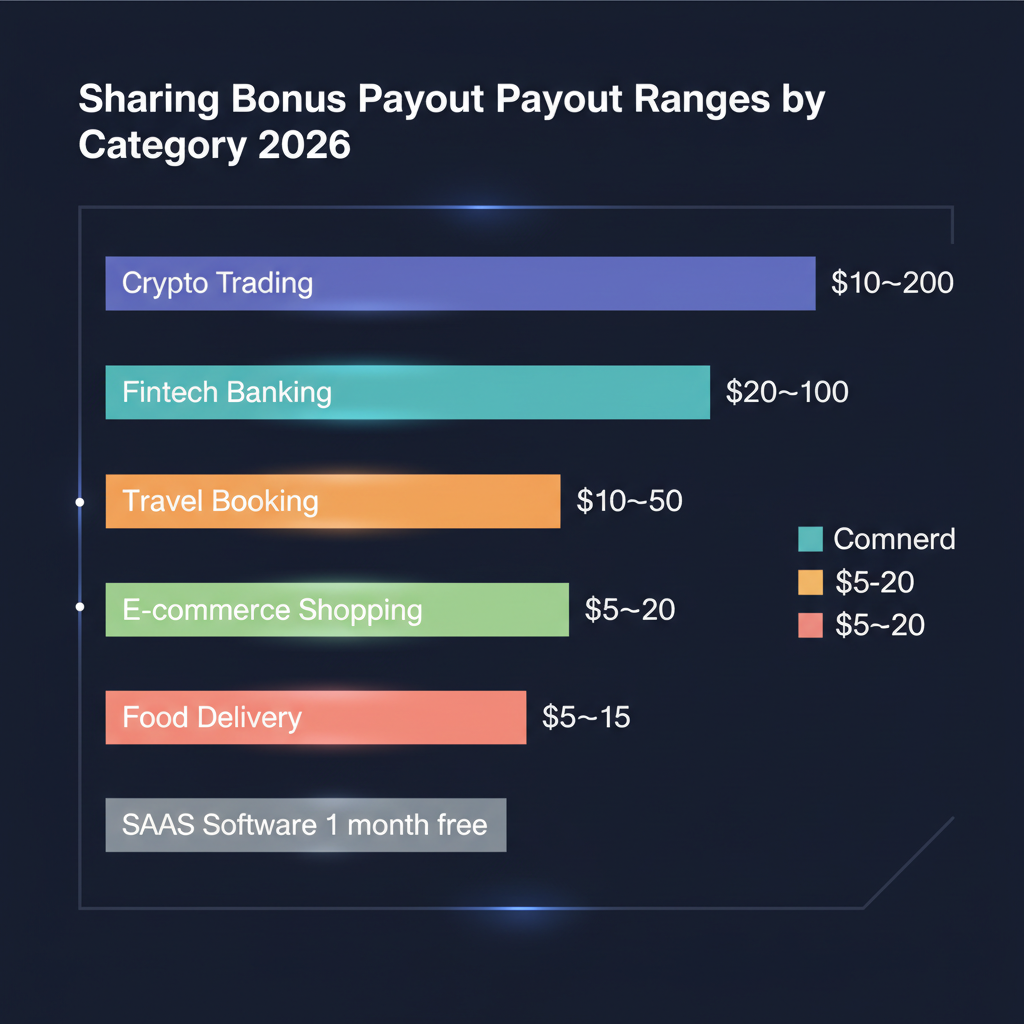 Bar chart comparing sharing bonus payout values across categories