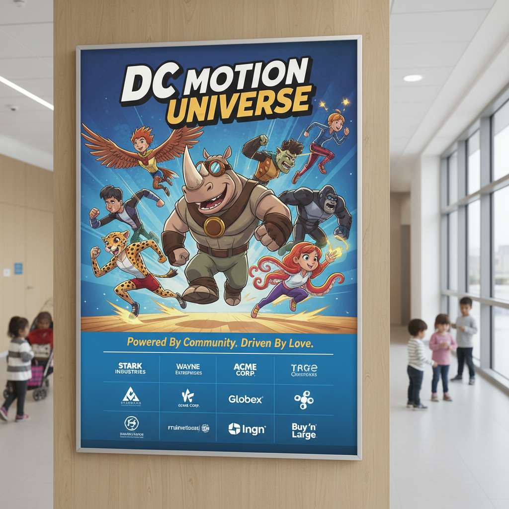 DC Motion Sponsor Wall Display