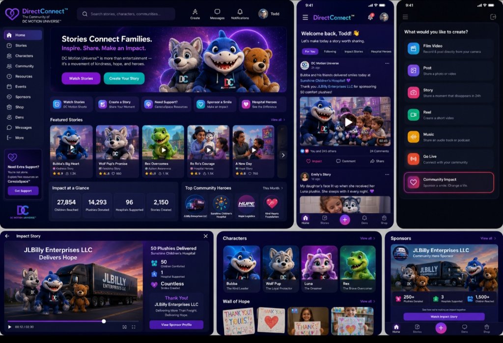 DirectConnect App Mockup
