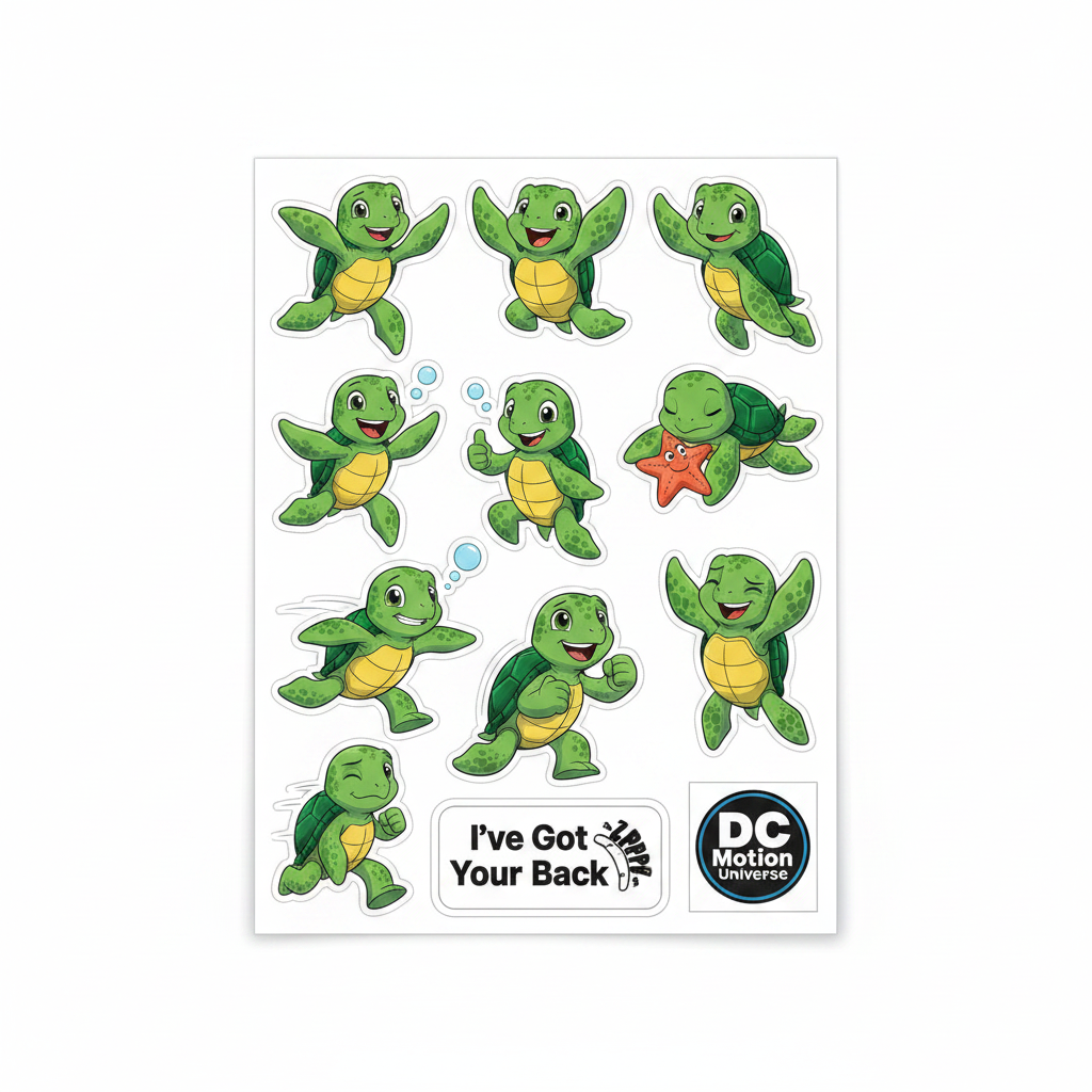 Zippy — Sticker Sheet Product Design