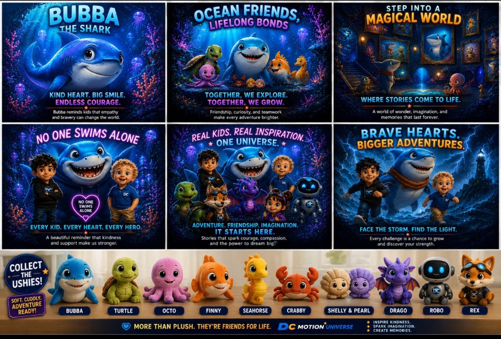 Collect the Ushies — All DC Motion Universe Plushies