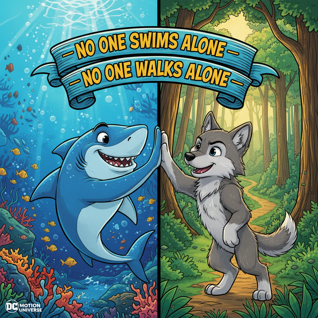 Bubba and JAX Friends Poster