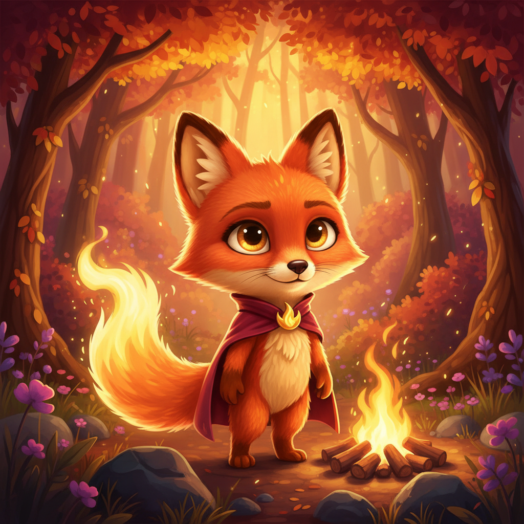 EMBER Fire Fox Character Art