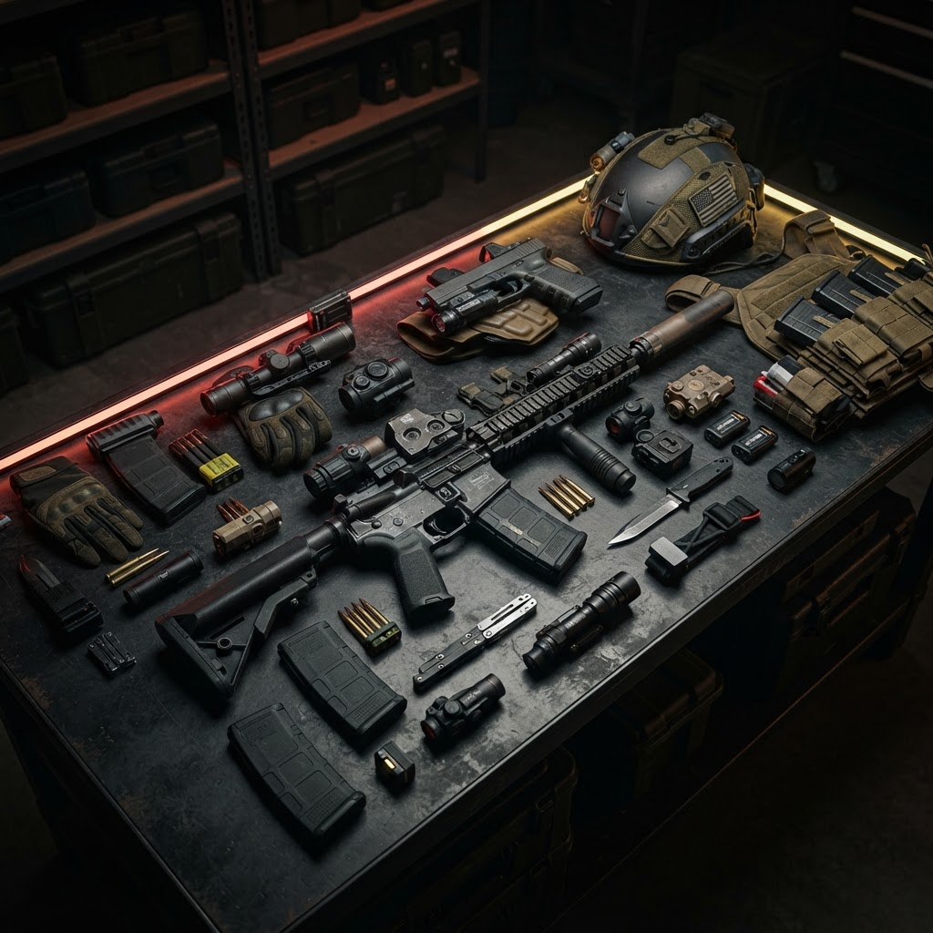 Tactical equipment display