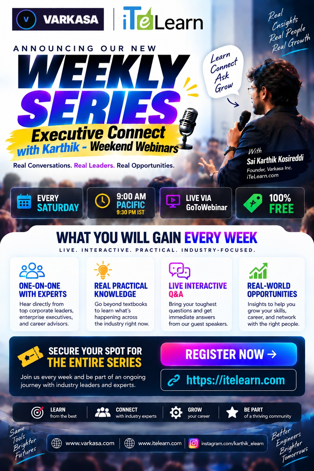 Executive Connect with Karthik - Weekly Webinars