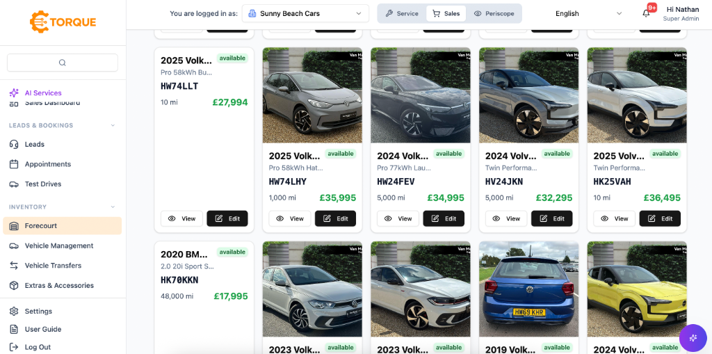 Vehicle Forecourt