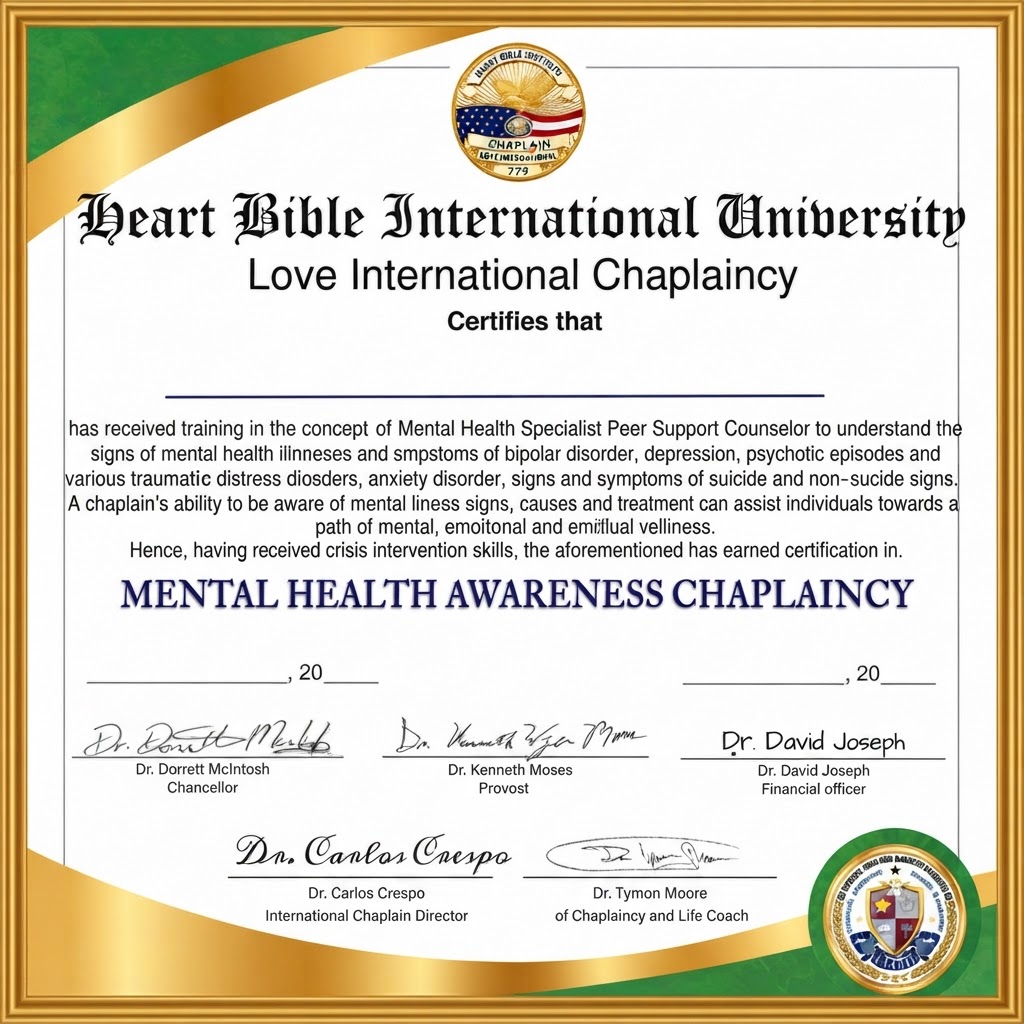 Mental Health Awareness Chaplaincy