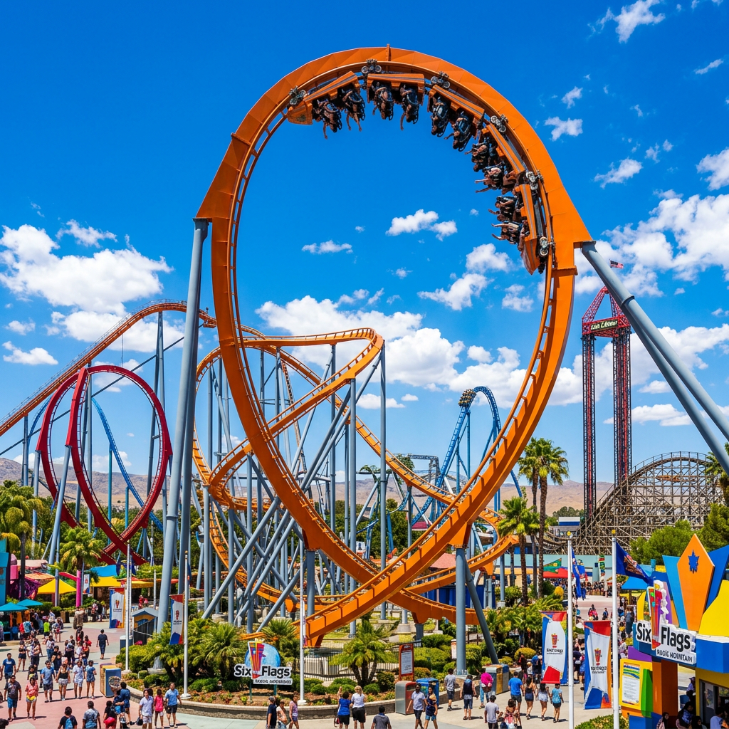 Six Flags Magic Mountain Opens