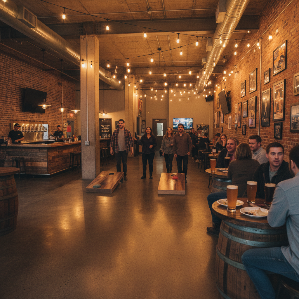 Flat Stick Pub Sacramento – Cornhole & Bar Games — Adult Cornhole Beer League in Midtown, CA
