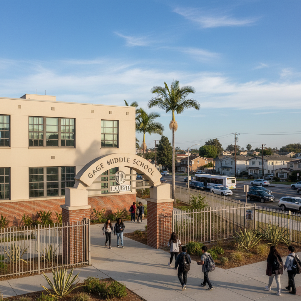 Henry T. Gage Middle School — Public Middle School in South Gate / Huntington Park, CA