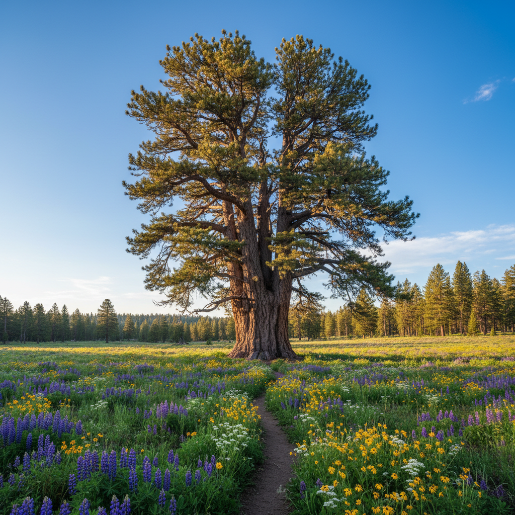 Champion Lodgepole Pine Trail — Forest Trail in South of Big Bear Lake, CA