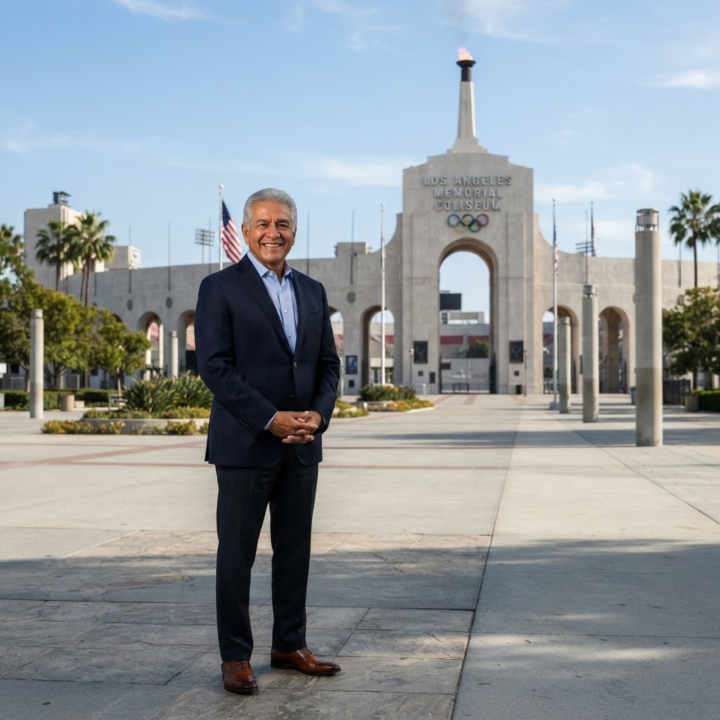 George L Pla Reelected Coliseum Commission President