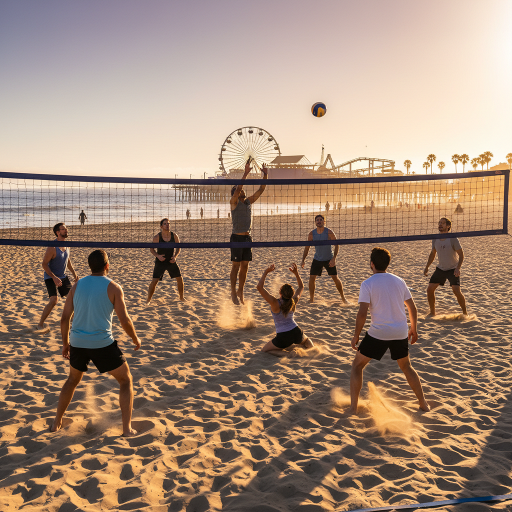 Volo Beach Volleyball LA — Adult Beach Volleyball Social League in Santa Monica / South Bay, CA