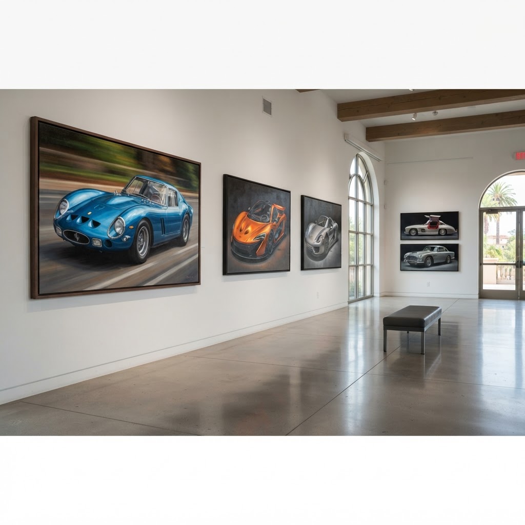 Exotic Car Art Unveiled in Irvine