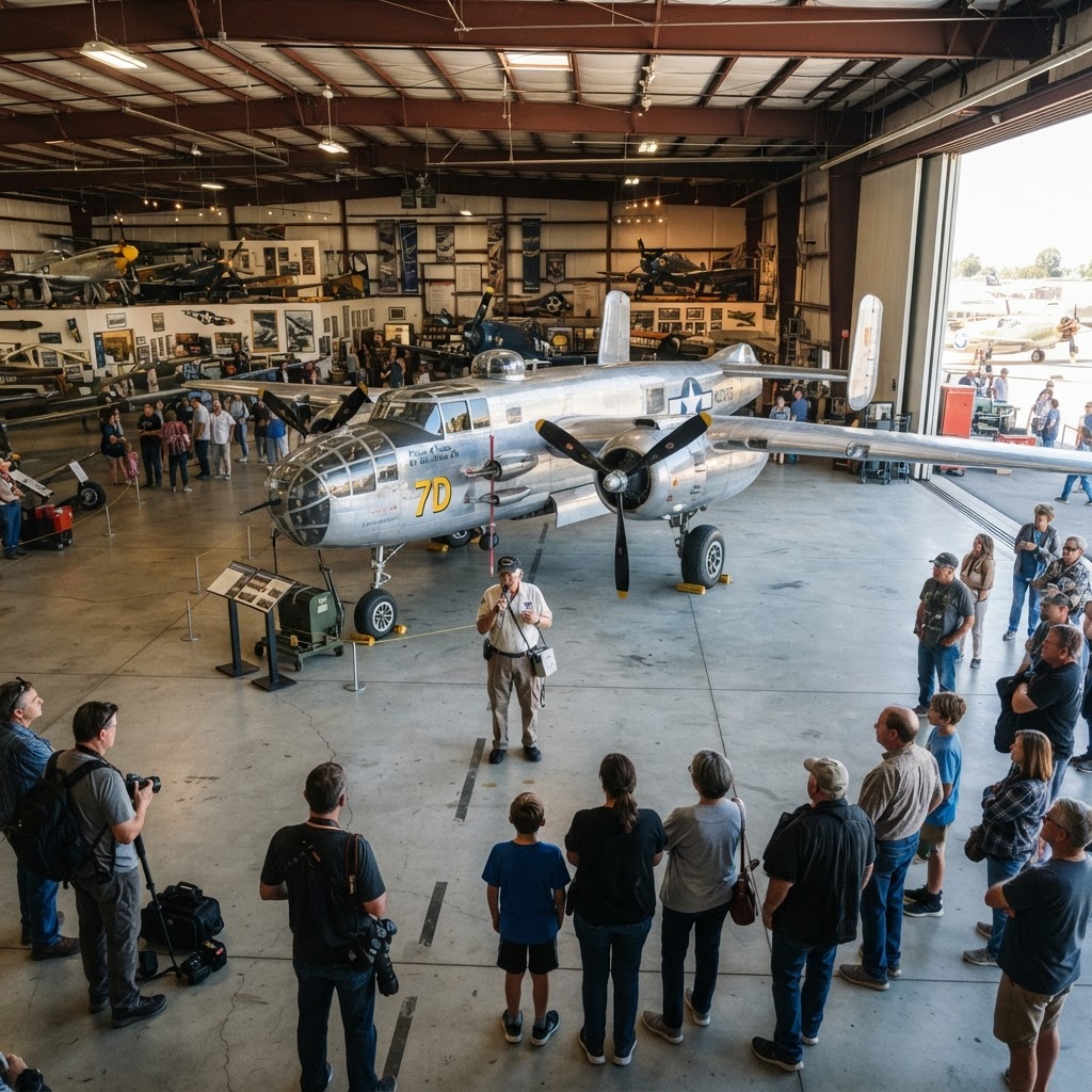 Hangar Talk and Flight of the North American B-25J 'Mitchell'