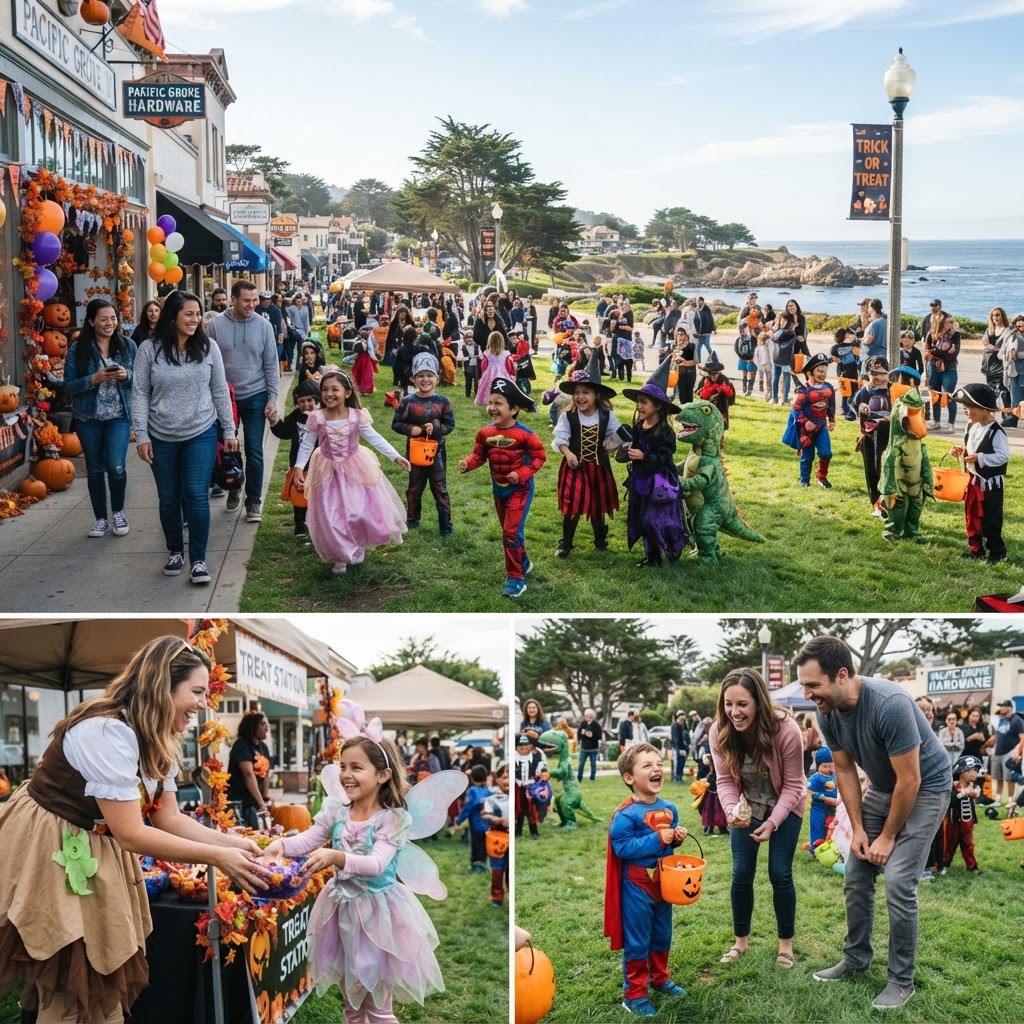 Trick or Treating in Downtown Pacific Grove