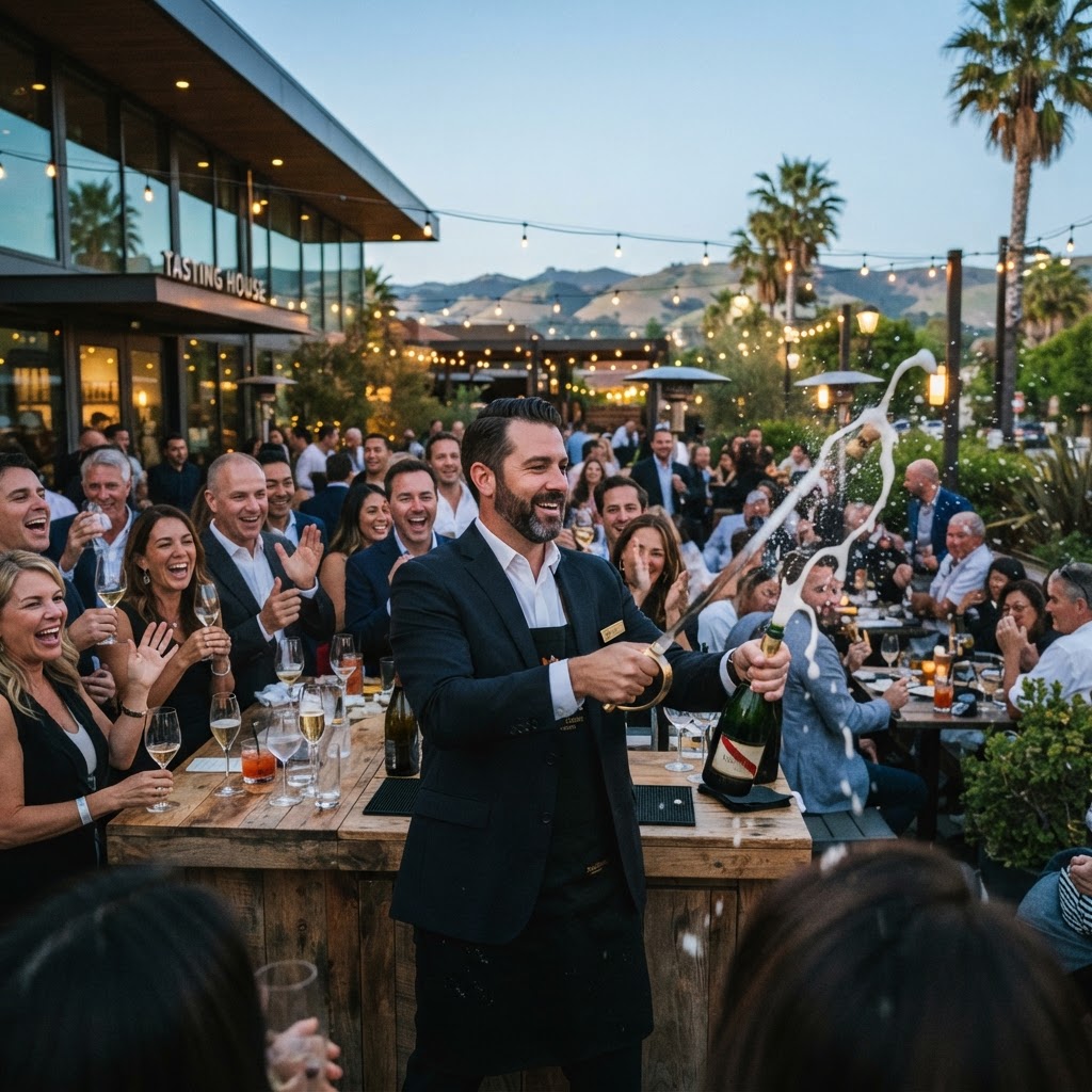 Weekend Kick Off Champagne Sabering
