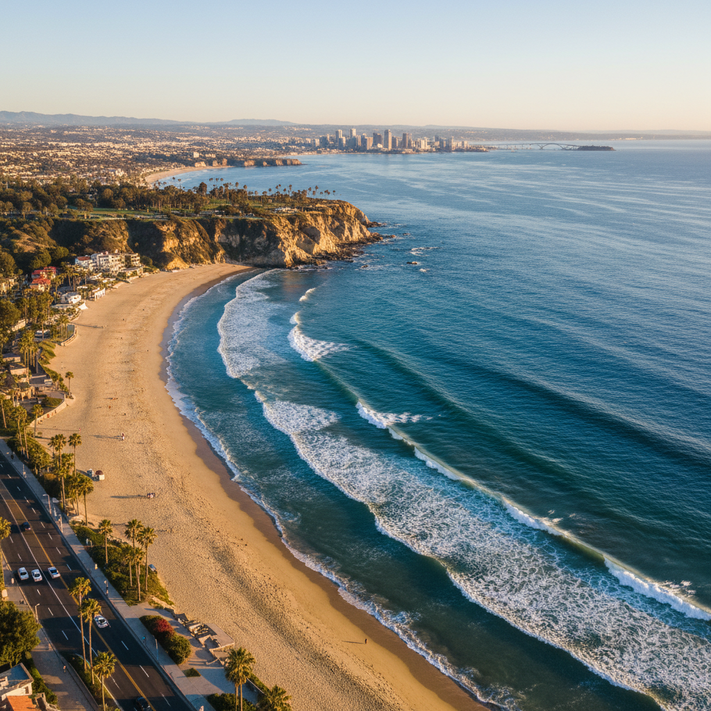 Silicon Valley coast and shopping