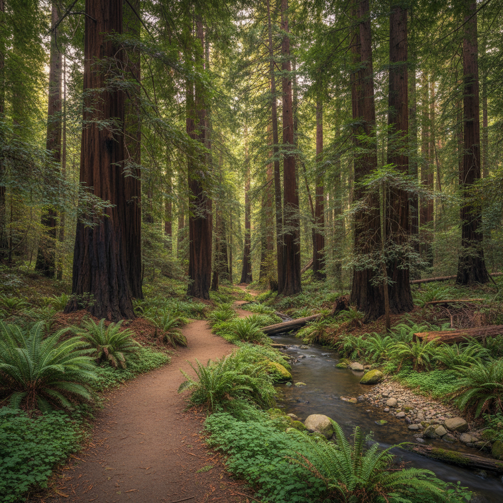 Redwood Grove Nature Preserve — Redwood & Shaded in Los Altos, CA