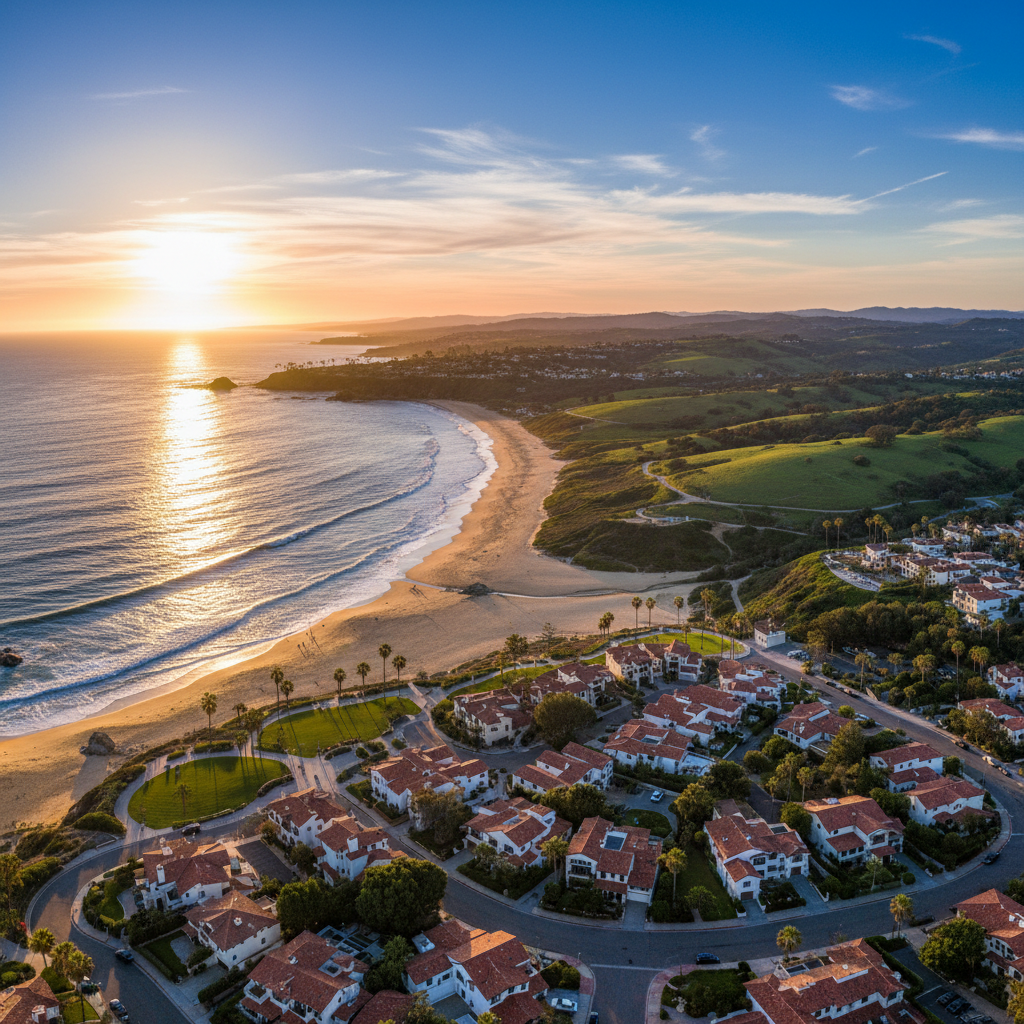 Orange County coastline