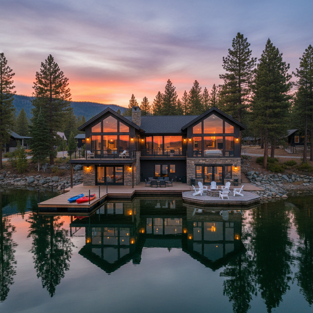Lakefront Luxury Estate (Direct-Book) — Lakefront Cabin in Boulder Bay, CA
