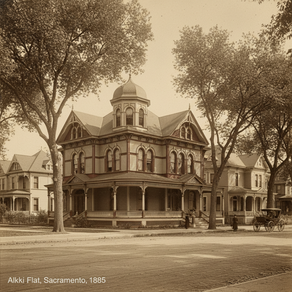 Alkali Flat Historic District — Listed on the National Register of Historic Places; one of the most architecturally significant Victorian residential districts in the Western United States.