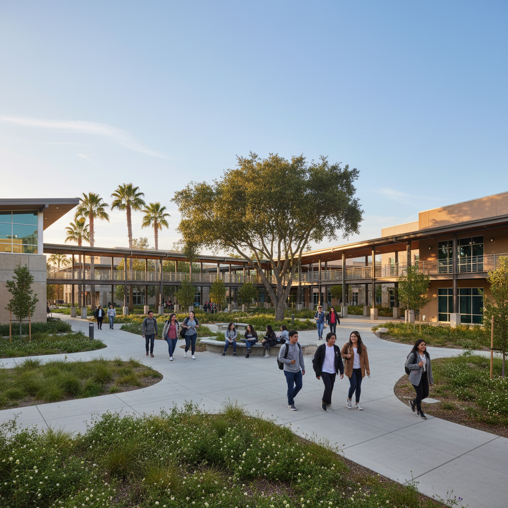 Campus of Cosumnes River College in Sacramento, California