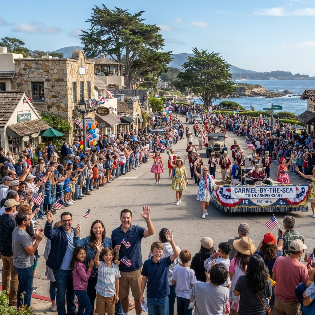 Carmel-by-the-Sea Birthday Party and Parade