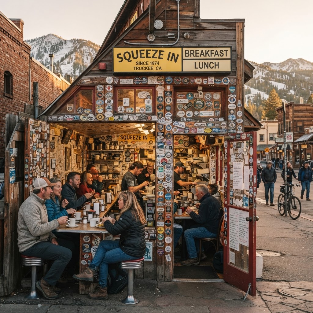Squeeze In — Downtown Truckee, Lake Tahoe