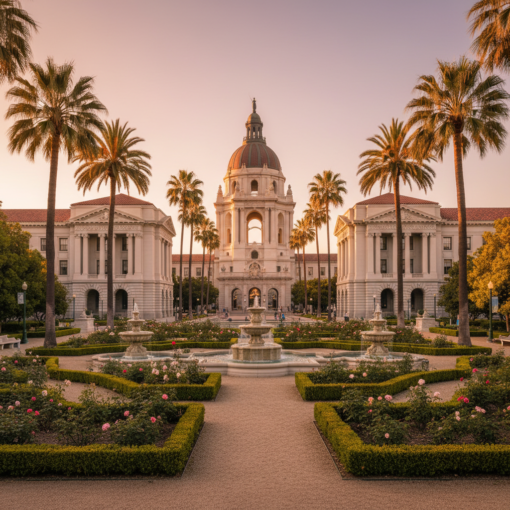 Pasadena Civic Center & City Hall Gardens — Plaza in Civic Center, CA