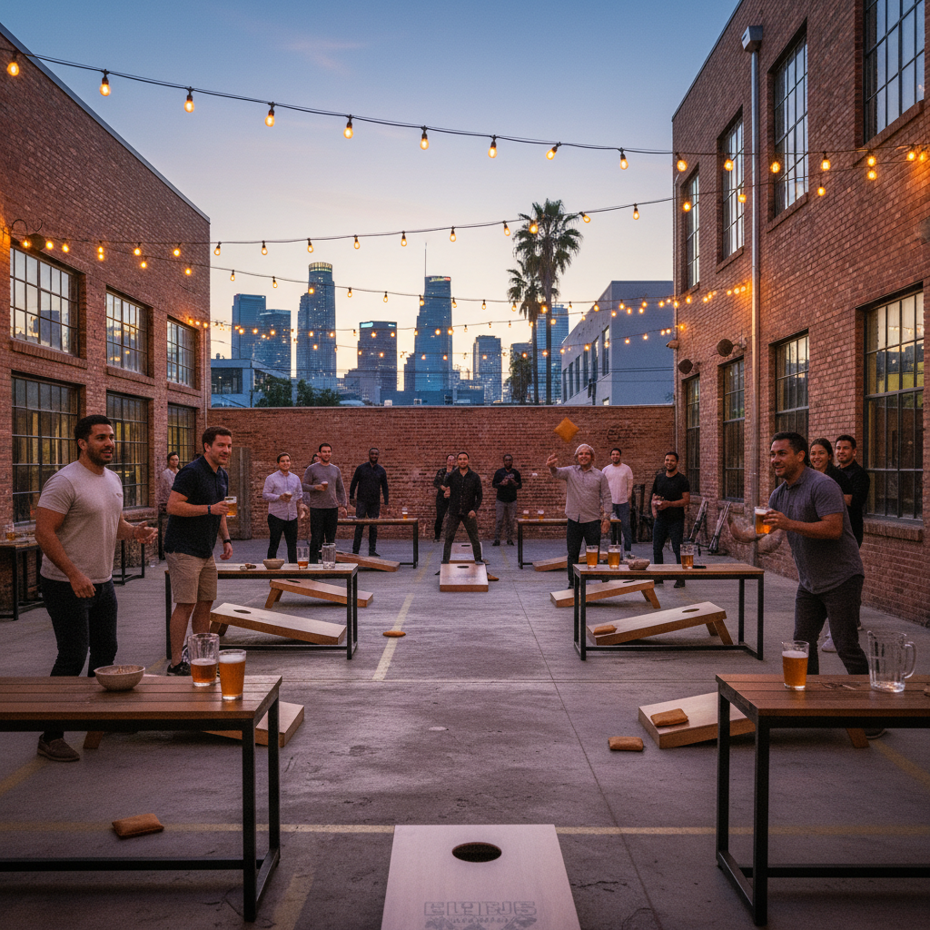 Benny Boy Brewing Cornhole League — Adult Cornhole Beer League in Arts District / Downtown LA, CA